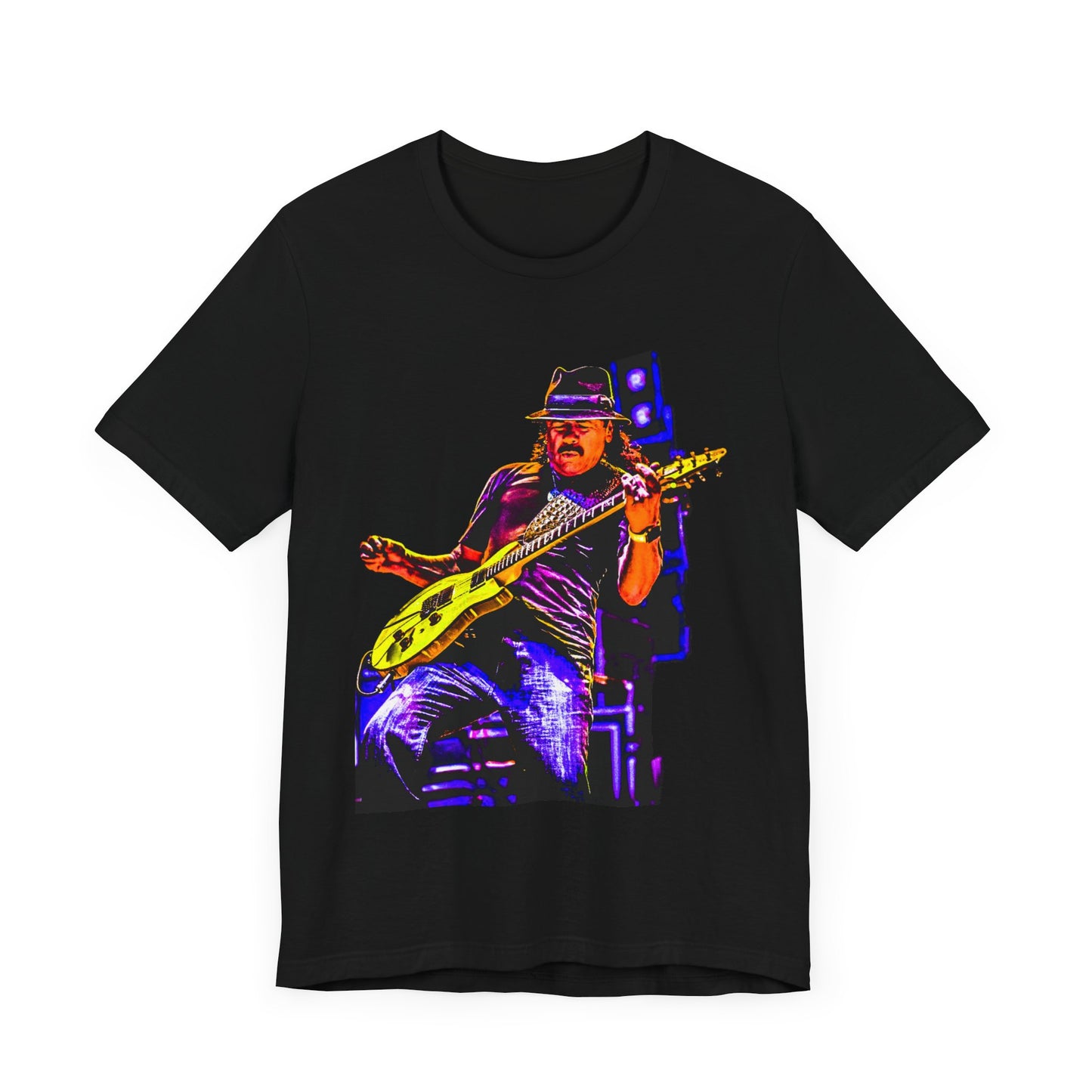 Music Legends Tee - Carlos Santana Guitar Design