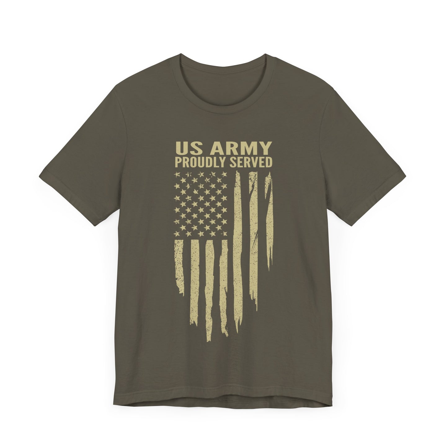 US Army Shirt, Army Veteran Tee, Military Green Shirt, US Army Proudly Served, Veteran Gift, Military Apparel, Gift for Him, Gift for Her