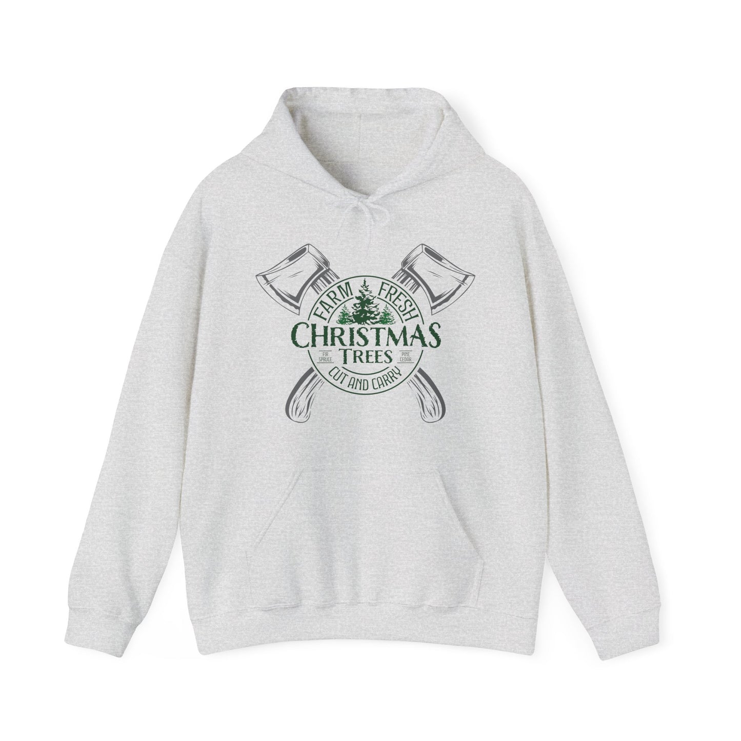 Vintage Farm Fresh Christmas Trees Unisex Heavy Blend™ Hooded Sweatshirt