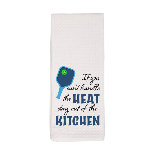 Pickle Ball Themed Tea Towel Heat Kitchen