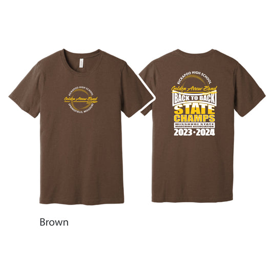 KGAB B2B Short Sleeve T-Shirt Brown